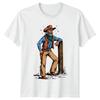 Vintage Cowboy Mens T-Shirt Western Rodeo Gift For Him
