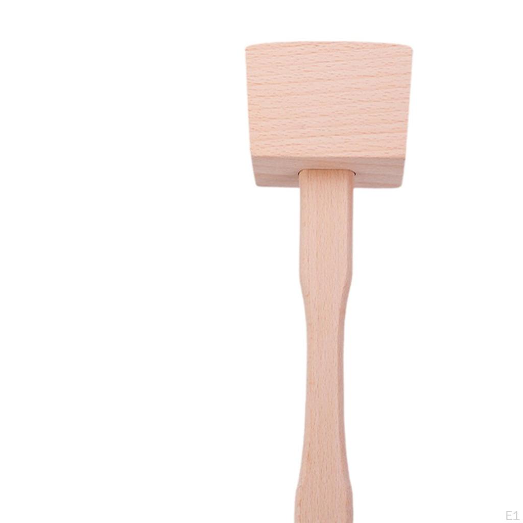 Ergonomic Wooden Hand Hammer with Handle for Wood Carving, Nut Splitting And Leatherwork.