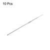 10pcs Stainless Steel Crochet Hook 0.5mm-3mm Knitting Needles Straight Crochet Hook for DIY Weave Sewing Tools Craft Yarn
