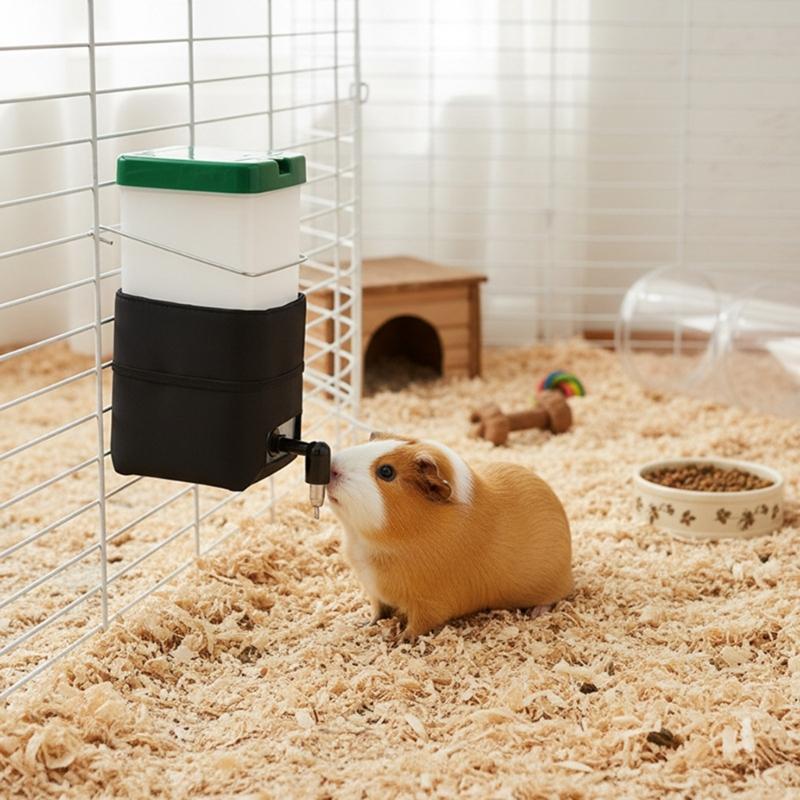 Heated Water Feeder For Rabbit Small Pet Hanging Cage Drinker Bottle Leak Proof Design