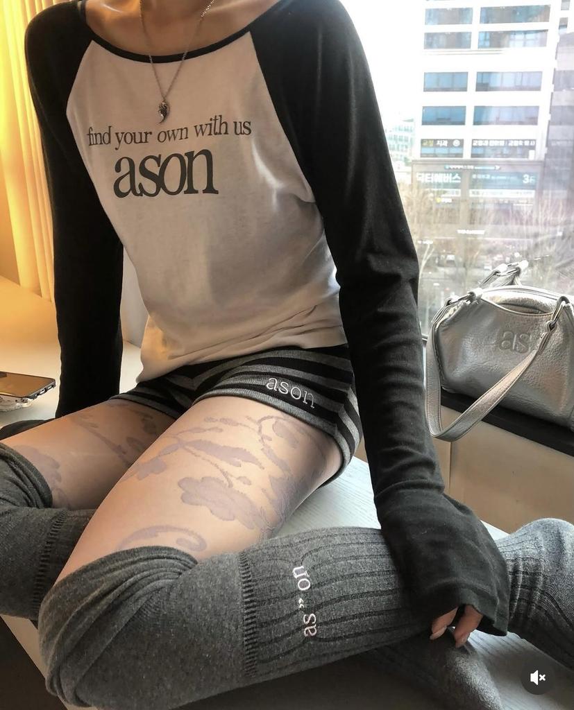 Koreanischer Stil Tencel-Stoff Colorblock Raglanärmel Langarm Damen-T-Shirt