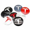 4Pc 65mm Car Wheel Hub Center Caps Emblem Stickers for Tesla Model 3 Y S X Roadster Hub Cap Center Cap Logo Sticker High Quality