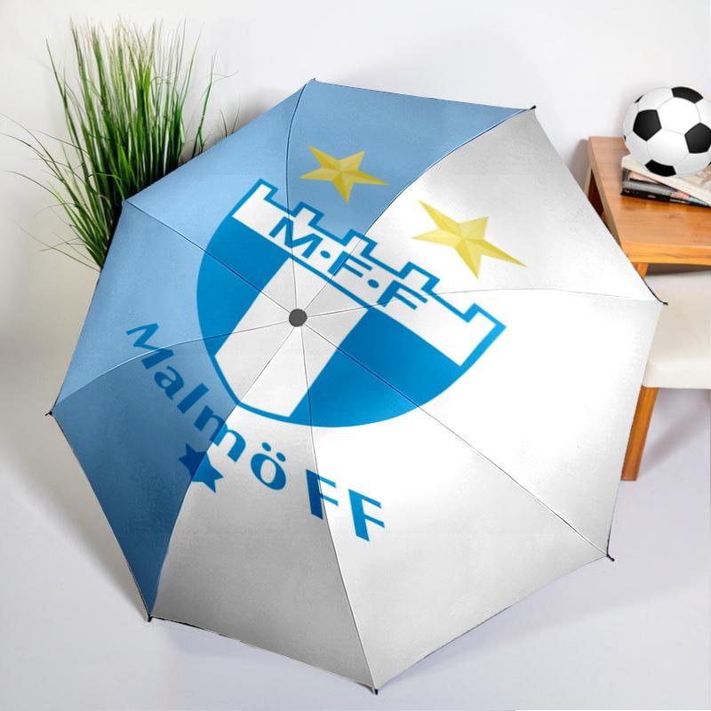 Malmo Ff Crest Design Umbrella - Automatic Open/Close, Compact 8-Rib Lightweight Umbrella Essential for outdoorPicnic Accessory Fan Gifts