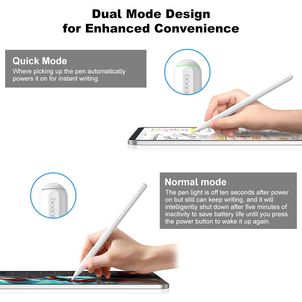 GOOJODOQ For Pencil 2 Wireless Charging iPad Pencil with Palm Rejection for iPad Mini 6 iPad Air5 4 iPad Pro 11 12.9