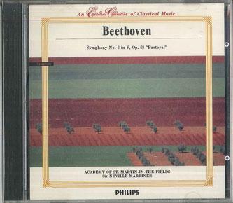 CD BEETHOVEN, ACADEMY OF ST. MARTIN IN - Symphony No. 6 MP105 PHILIPS Japan Classical Used
