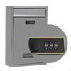 Combination Lock Security Mailbox Wall Mount 8.6x3.3x12.6inch for Gated Community Mail Collection