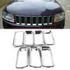 7PCS Front Grille Cover Grill Ring Erts Frame Trims Kit 68109865AA for Jeep Compass 2011 2012 2013 2014 2015 2016