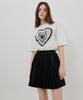 Eoboneoseu Heart Print T-Shirt [White]