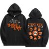 Stray Kids This & That Double‑Sided Print Hoodie, SKZOO Cartoon Character Yin‑Yang Graphic Kpop Fan Pullover Hooded Sweatshirt