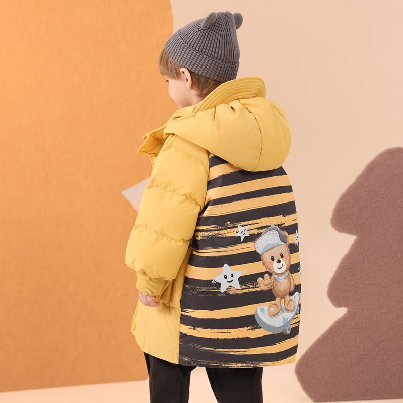 

Yaya Boys Cartoon Mid-Length Down Jacket 120