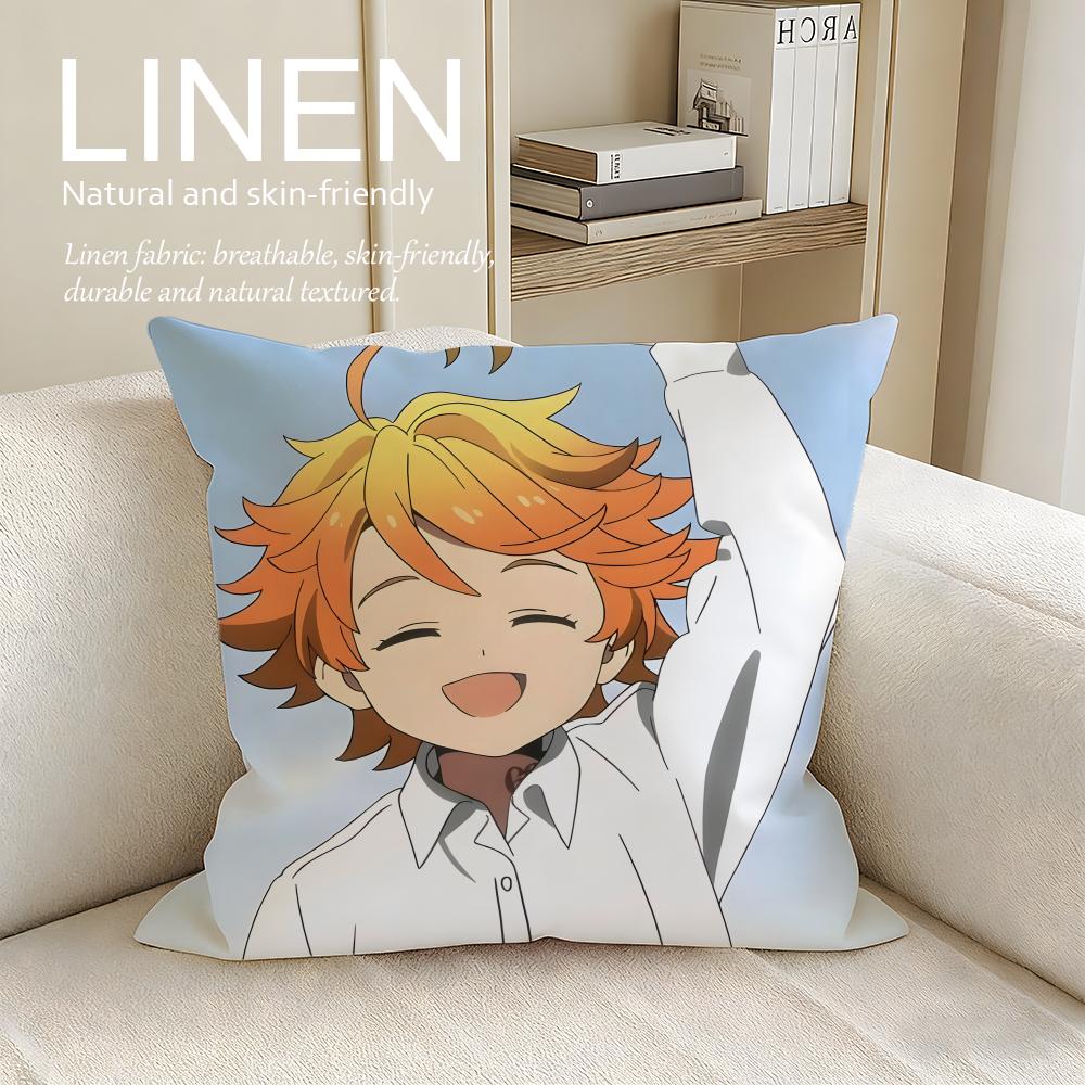 

Horror The Promised Neverland Cushion Cover Pillowcase Set Pcs x x Breathable Washable Sofa Cushion Cover 30X30cm