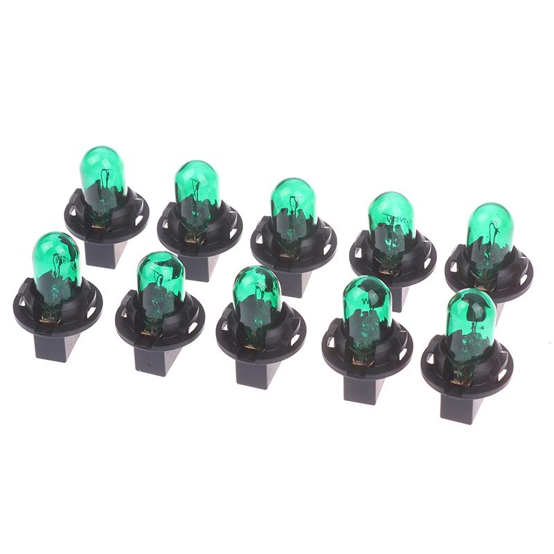10PC 5W 12V Car Led Bulb Interior Lights Dashboard Heating Indicator Wedge Auto Instrument Lamp Air Conditioning Lamp