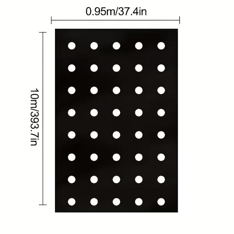 

Black Pe Plastic Mulch Film 5 Holes 393inch 1/3/6 Rolls For Vegetable Plants Grow Greenhouse Garden Anti Grass Cover