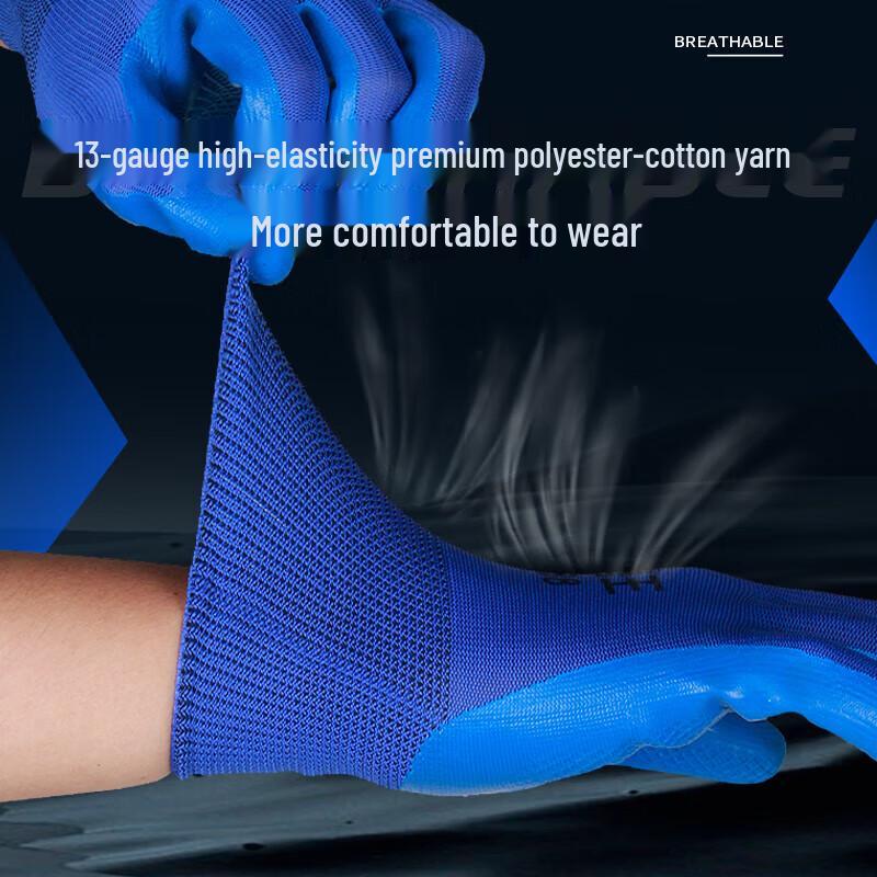 Wear-Resistant Industrial Dipped Work Gloves