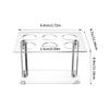Clear Double Layer Display Organizers for Party Buffets 6 Hole Dessert Stands 2 Pieces Included