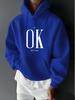 Printed Casual Outdoor Men's Long Sleeve Hoodie Sweatshirt for Autumn and Winter