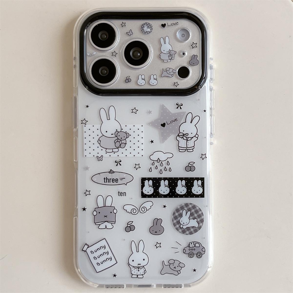 

Double Layer Cute Rabbit iPhone 17/16/15 Pro Max Case - Anti-Fall, Compatible with iPhone 14/13 iPhone 15 Pro