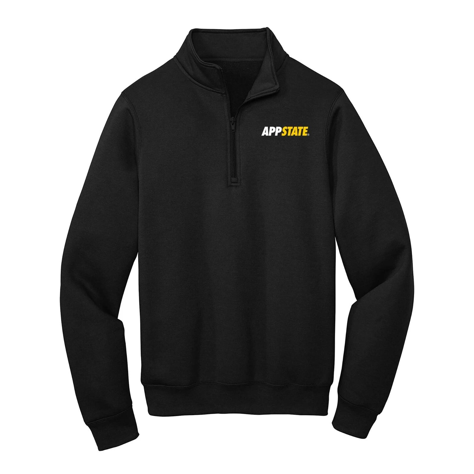 App State Primary Logo LC 1/4 Zip - Black L