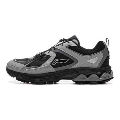 Li Ning Fuyiao 2.0 Trail V2 Klassiska Retro Dubbel Dämpning Stabil Stöd Halkfri Slitstarka Låga Löparskor Herr Löparskor ARXU023-2