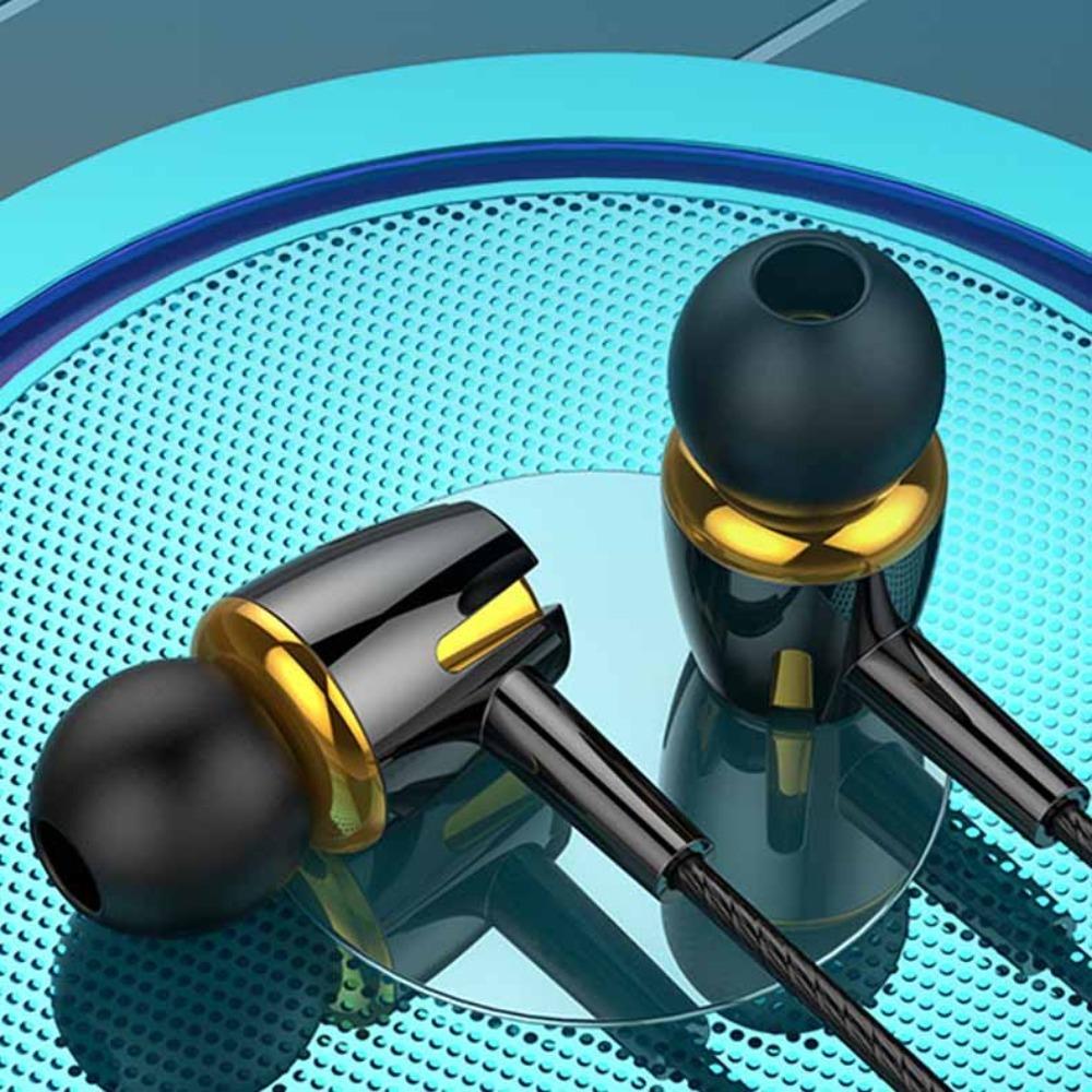 

with Mic Wired Headset Round Head in Ear Headphones Wired Phone Earphone Mobile Phone