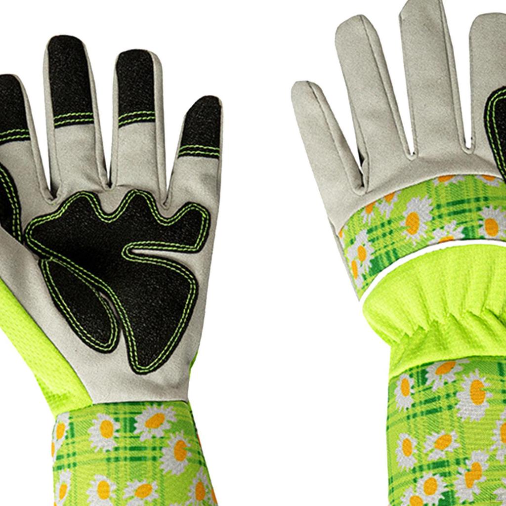 2 Pack Long Sleeve Gardening Gloves for Outdoor Work And Landscaping