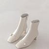 Fashion Booties Very High Heels Ankle Boots for Women Heeled Solid Color Elegant Fashion 2024 Spring Large Size Warm Woman Short Shoes