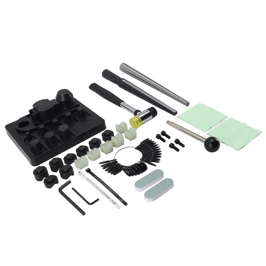 Ring Bender with Nylon Dies Ring Size Measurement Mandrel Ring Bending Tool for Jewelry Making