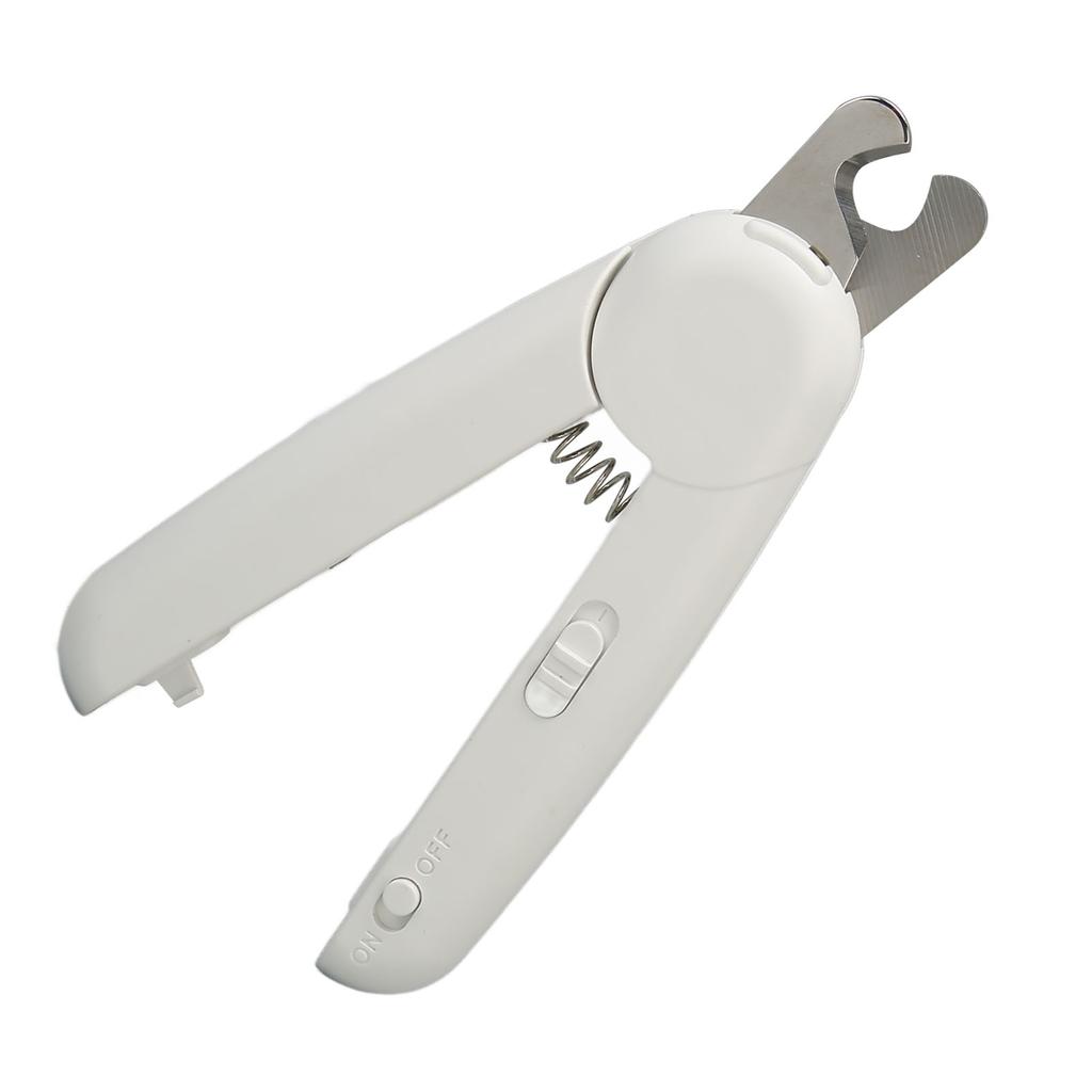 Tiernagelschere Edelstahl Automatischer Rückprallgriff Trimmwerkzeug mit LED-Licht für Hund