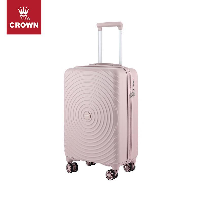 Crown Rose Pink 20-inch Hardside Spinner Carry-on Suitcase