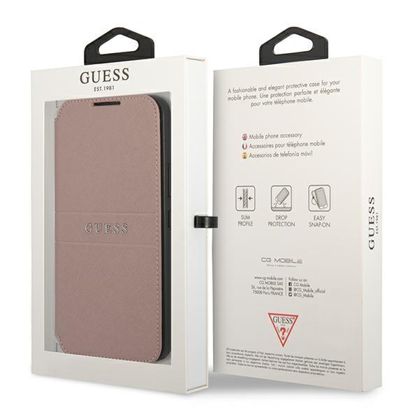 Guess Gubks22Mpsasbpi S22+ S906Różowy/Pink Book Saffiano Stripes