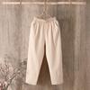 Women's Pants Loose Cotton Pants with Large Size Cotton Solid Color Casual Ladies Underwear