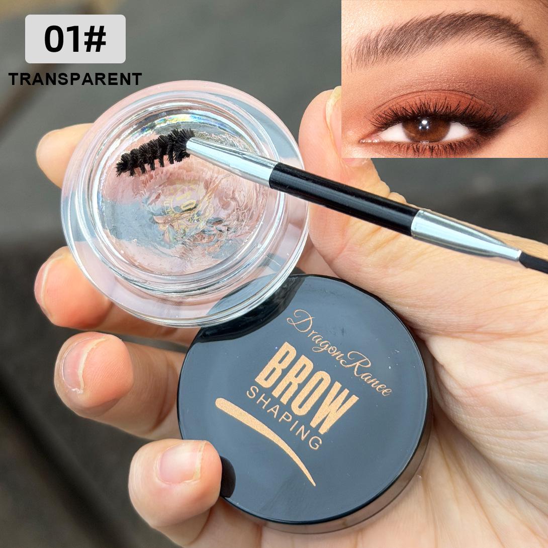 DragonRanee 6-Color Brow Mascara & Gel - Tinted, Clear, Coffee, Brown Shades for Eyebrow Styling