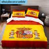 3pcs Spanish National Emblem Printed Bedding Set Duvet Cover Closure Includes 1 Duvet Cover & 2 Pillowcases Bedding Sets Home Decor Gifts