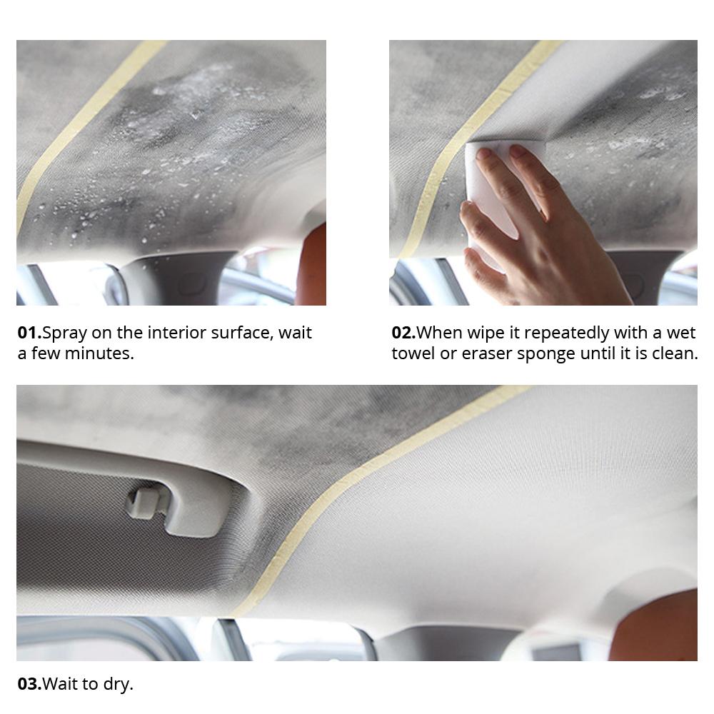 S21 Neutral Car Cleaning Interior Parts Plastic Refreshing Liquid Leather Repair Dry Foam Cleaner Spray Foaming Agent Clean