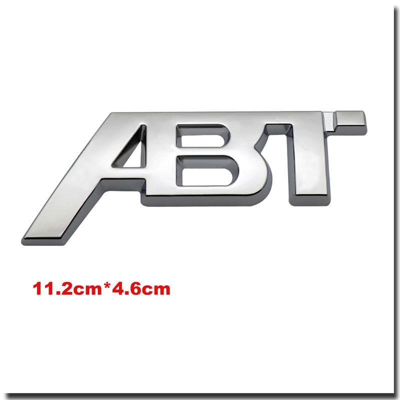 3D Metal ABT Car Trunk Sticker For Golf Polo Sagitar A3 A4 A5 A6 Intake Grille Decoration Accessories