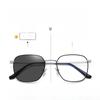 Trendy Plain Glasses For Men Computer Fashion Eyewear Photochromic Anti Blue Light Eyeglass Frame