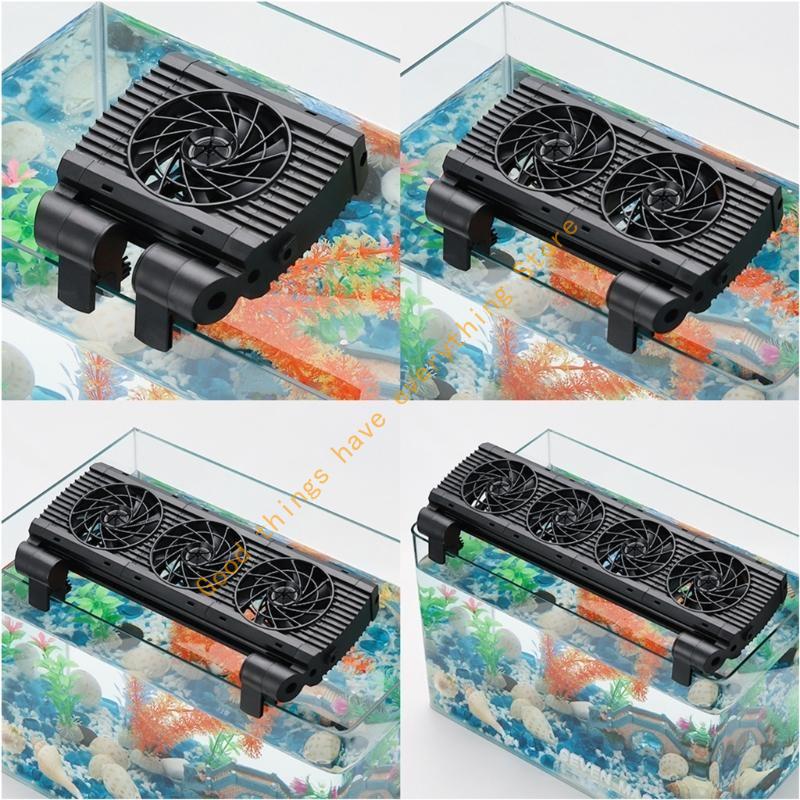 Aquarium Chiller Fish Tanks Coolers Adjustable Quiet Fan Cooling Metal Fan 55KF