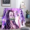 Butterfly Nezuko Fantasy Throws Blanket Flannel Blankets Plush for Couch Bed Gifts for Men Women Travel picnic blanket Christmas fan gifts