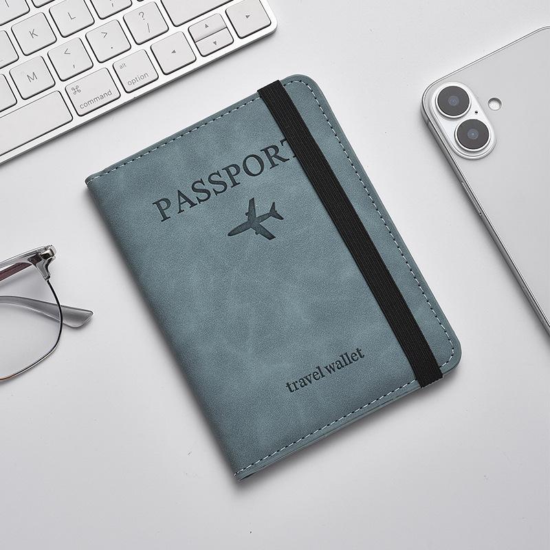 RFID PU Leather Travel Wallet: Multi-Function Passport and Card Holder