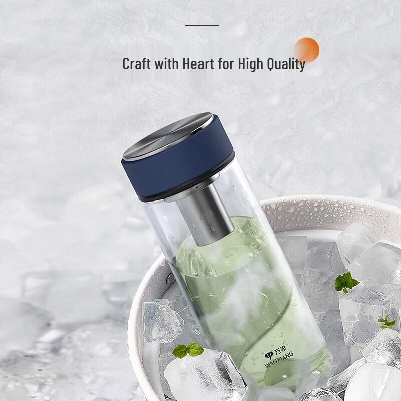 Vanward Premium Borosilicate Glass Tea Tumbler