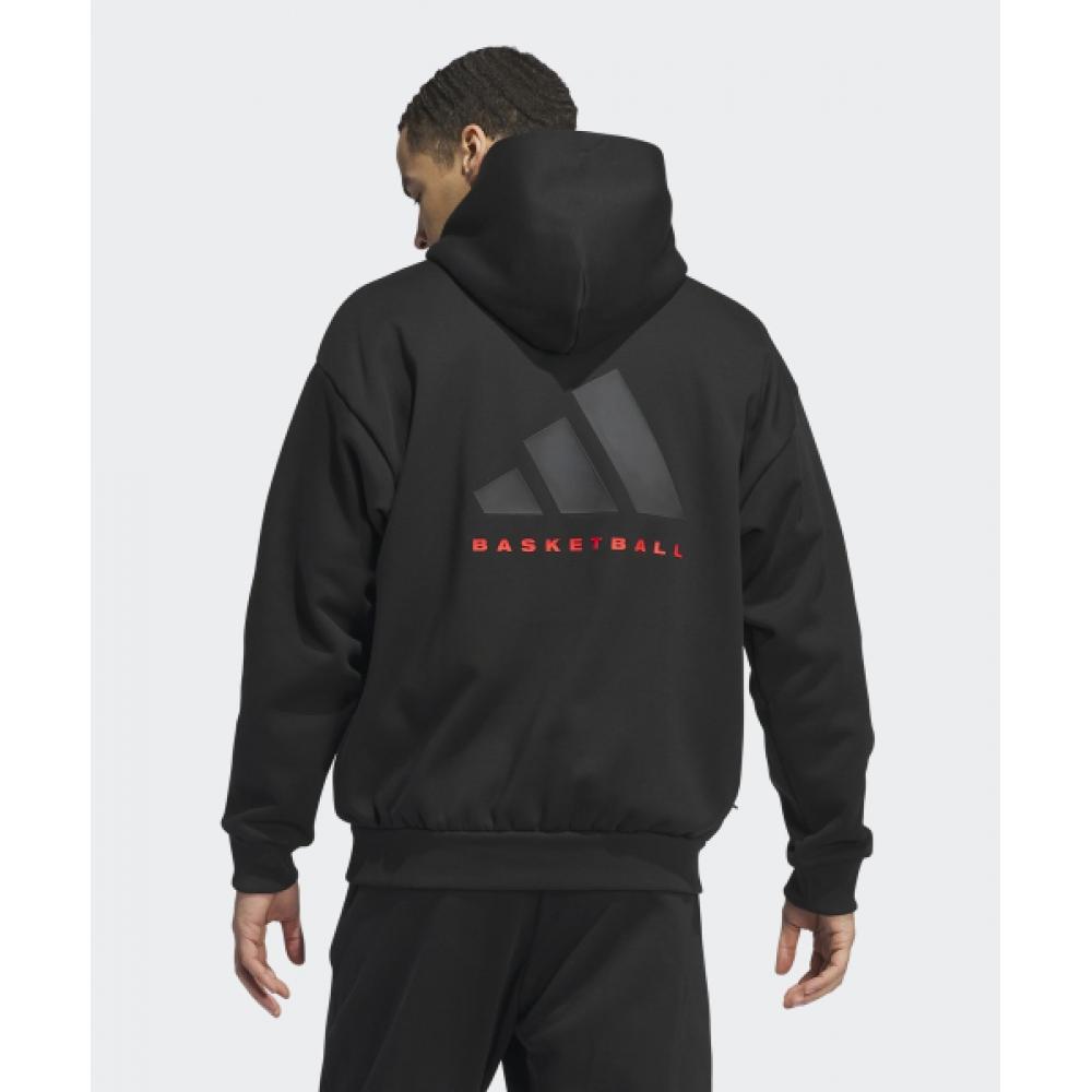 Adidas Basketball Hoodie   Black Iz4907