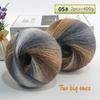 400 Grams of Colorful Gradient Rainbow Long-dyed Pure Wool Yarn Skeins, 2 Large Skeins, Hand-woven Crochet Yarn, 2Skeins/pack