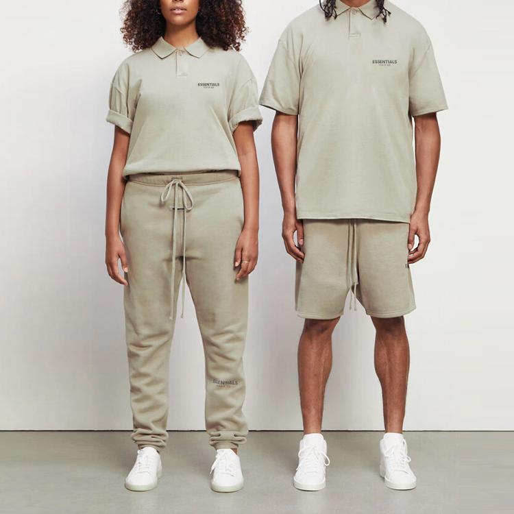Fear of God Essentials Fall/Winter 2020 Polo Shirt Unisex Tops Moss FOG-FW20-297