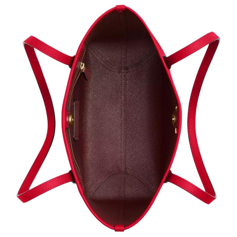COACH City 23 metal logo buckle closure cow split leather tote bag tote bag shopping bag shoulder bag medium size women's red