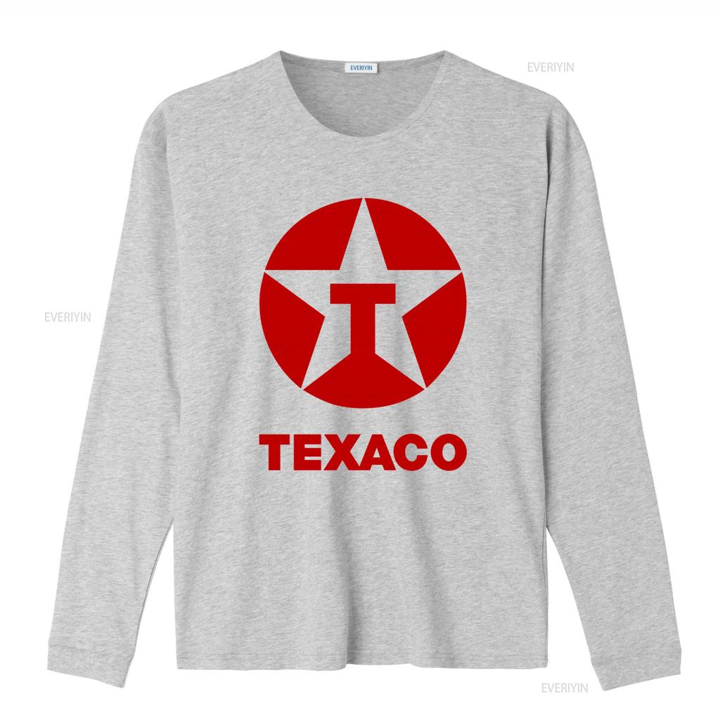 Vintage 80s 90s Texaco Oil Double Side Print Retro T Shirt L vintage Washed Unisex designer clothes homme fashion Versatile