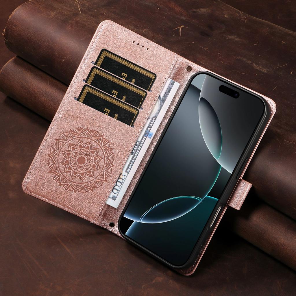 Flip Wallet Case For Samsung Galaxy A33 A53 A73 A22 A32 A52 A72 A42 A17 A16 A15 A14 A13 A12 4G 5G Leather Cover Mandala Embossed