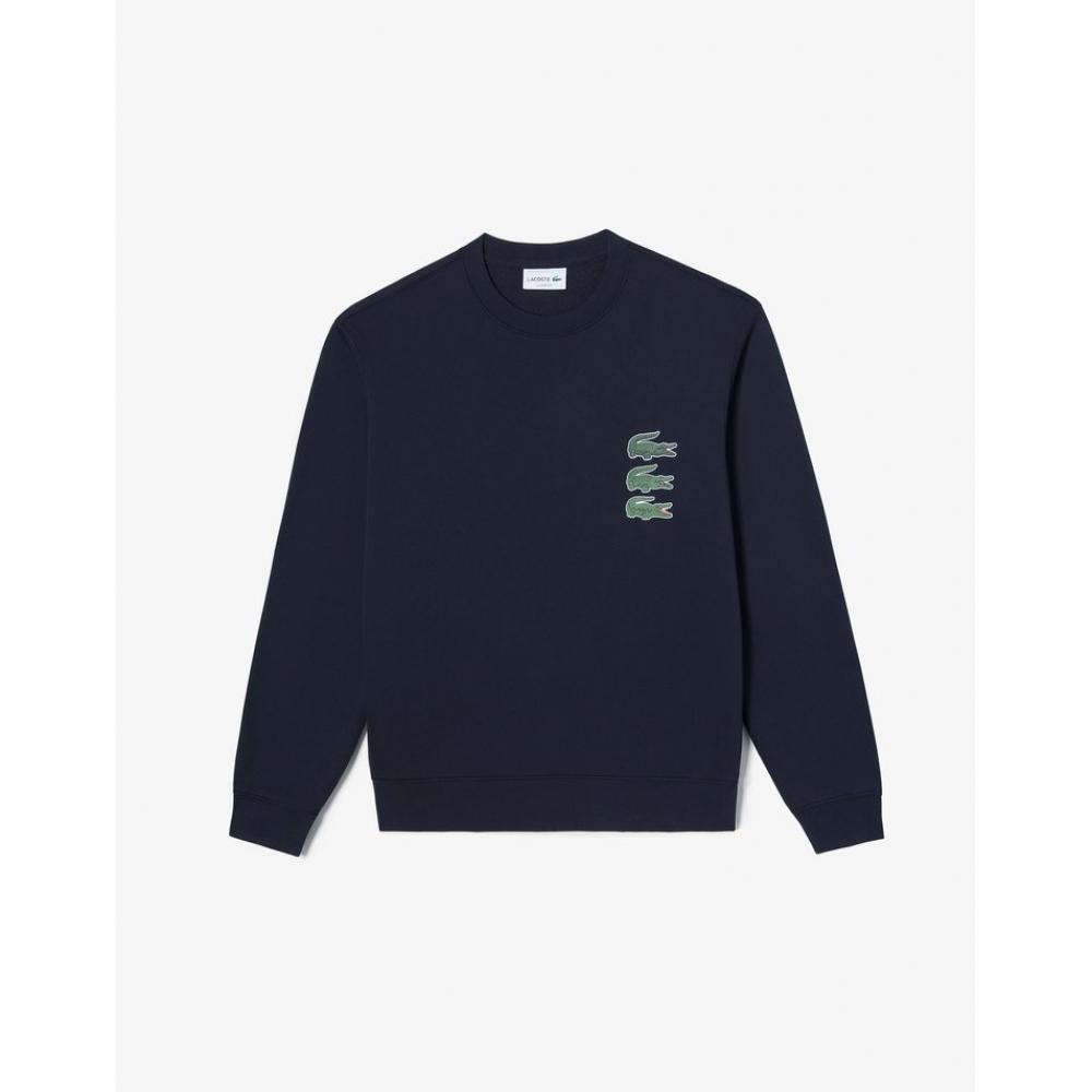 

LacoSTe Мужская футболка с круглым вырезом и принтом крокодила Sh5742 53n Hde 003