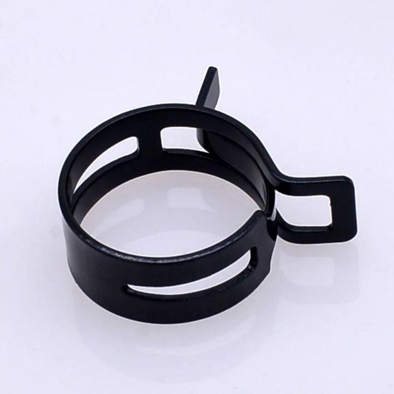20Pcs/Lot Tube Clamp Spring Clips Elastic Buckle for Fuel Oil Line Water Hose Pipe Fastener 65MN Manganese Steel 5mm-27mm