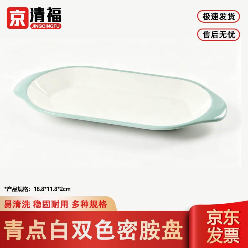 Jingqingfu Commercial Melamine Two-Tone Restaurant Plates