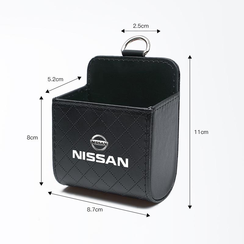 Car Interior Air Vent Storage Box Lipstick Card Sundries Bag For Nissan Sylphy N7 Teana Qashqai Note J10 J11 J31 Navara Juke GTR